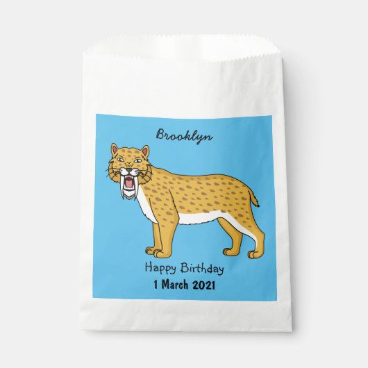 Säbelzahntiger Geschenktütchen (Vorderseite)