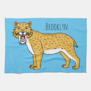 Säbelzahntiger Geschirrtuch