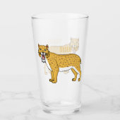 Säbelzahntiger Glas (Vorderseite)