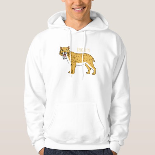 Säbelzahntiger Hoodie (Vorderseite)