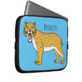 Säbelzahntiger Laptopschutzhülle (Vorne Rechts)