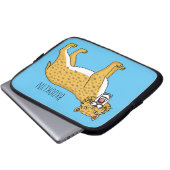 Säbelzahntiger Laptopschutzhülle (Vorne Knopf)