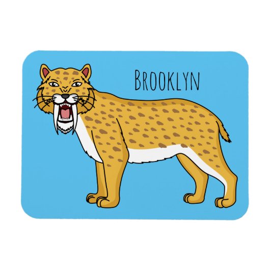 Säbelzahntiger Magnet (Horizontal)