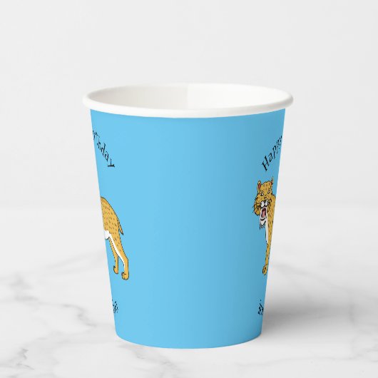 Säbelzahntiger Pappbecher (Links)