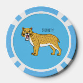 Säbelzahntiger Pokerchips (Rückseite)