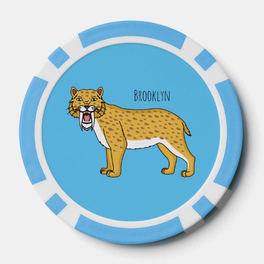 Säbelzahntiger Pokerchips (Rückseite)