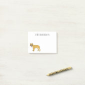 Säbelzahntiger Post-it Klebezettel (Auf Schreibtisch)