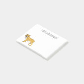 Säbelzahntiger Post-it Klebezettel (angewinkelt)