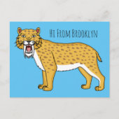 Säbelzahntiger Postkarte (Vorderseite)