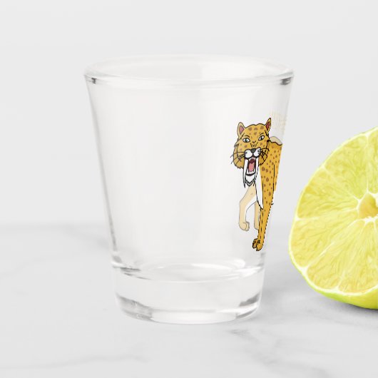 Säbelzahntiger Schnapsglas (Links)