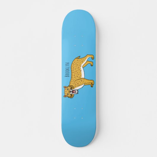Säbelzahntiger Skateboard (Vorne)