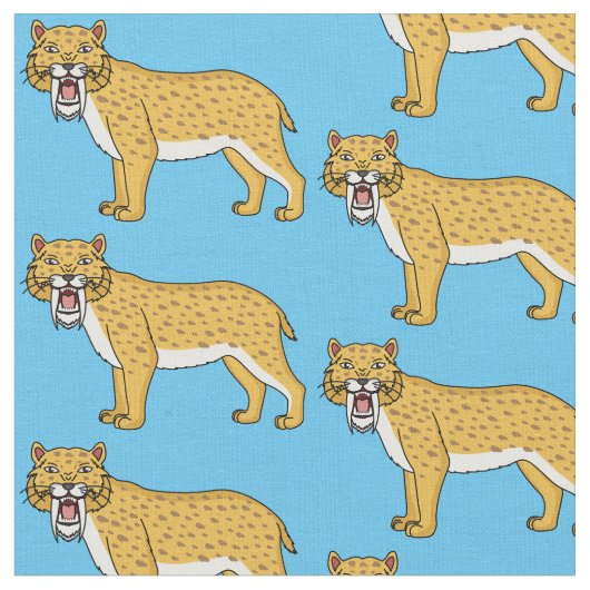 Säbelzahntiger Stoff (Nahaufnahme)