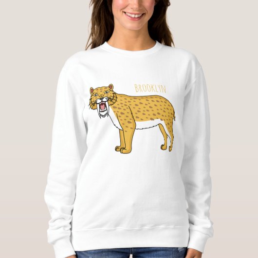 Säbelzahntiger Sweatshirt (Vorderseite)