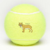 Säbelzahntiger Tennisbälle (Rückseite)
