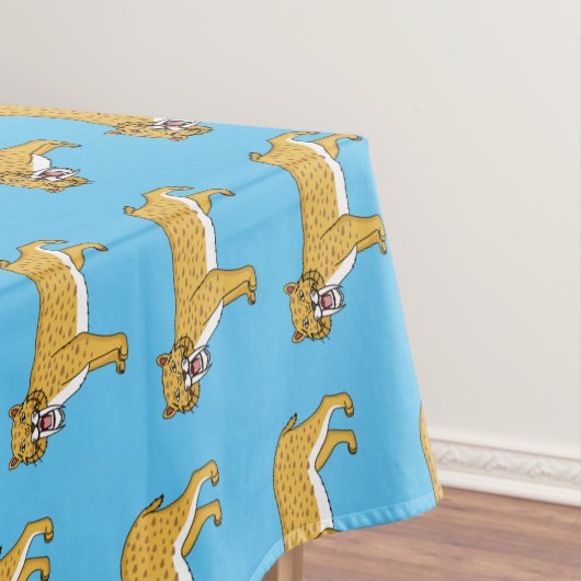 Säbelzahntiger Tischdecke (Beispiel)