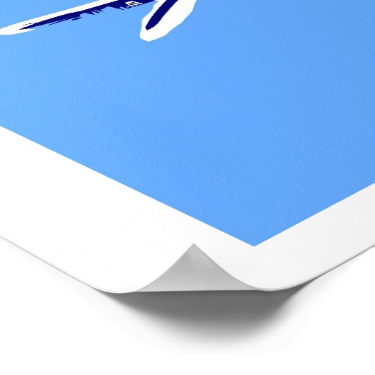 Sabena Airlines retro vektorart Poster (Ecke)