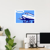 Sabena Airlines retro vektorart Poster (Heimbüro)