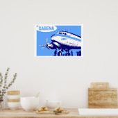 Sabena Airlines retro vektorart Poster (Küche)