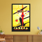 Sabena Art Deco Compass - M Leinwanddruck (Insitu (Wohnzimmer))