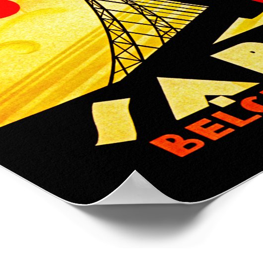 Sabena Art Deco Compass Poster (Ecke)