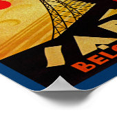 Sabena Art Deco Compass Poster (Ecke)