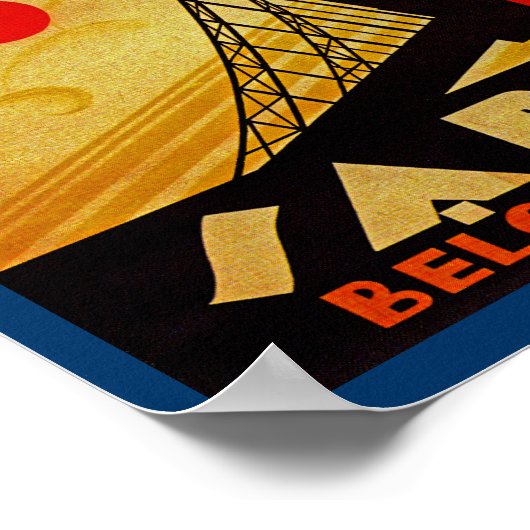 Sabena Art Deco Compass Poster (Ecke)