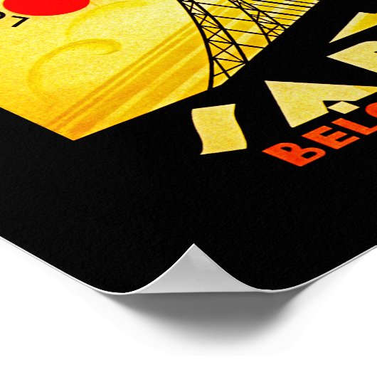 Sabena Art Deco Compass Poster (Ecke)