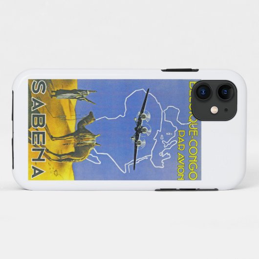 Sabena ~ Belgique Congo Case-Mate iPhone Hülle (Rückseite (Horizontal))