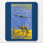 Sabena ~ Belgique Congo Mousepad (Vorne)