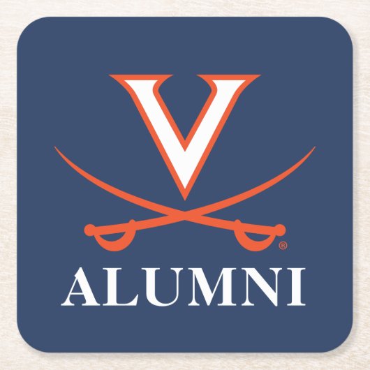 Saber Alumni Rechteckiger Pappuntersetzer (Vorderseite)