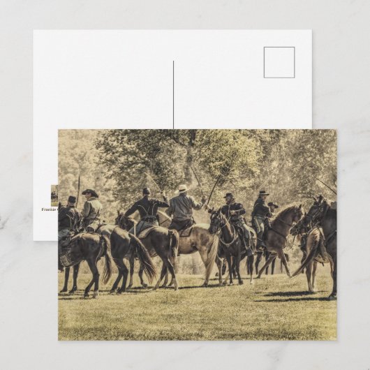 Saber Battle Postkarte (Vorne/Hinten)