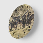 Saber Battle Runde Wanduhr (Winkel)