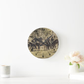 Saber Battle Runde Wanduhr (Zuhause)
