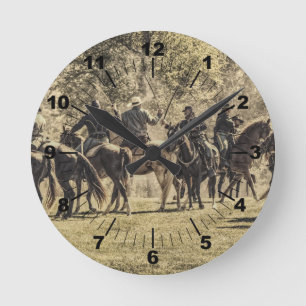 Saber Battle Runde Wanduhr