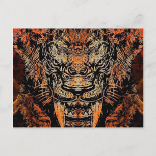 Saber Tooth Postkarte
