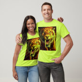 Saber-Tooth Tiger Hi-Vis Arbeit T-Shirt (Unisex)