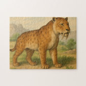 Saber-Tooth Tiger Natural History Puzzle (Horizontal)