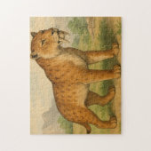 Saber-Tooth Tiger Natural History Puzzle (Vertikal)