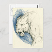 Saber Tooth Tiger Postkarte (Vorne/Hinten)
