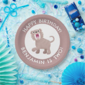 Saber Toothy Tiger Smilodon personalisierter Gebur Pappteller (Party)