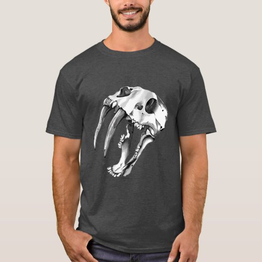 Sabertooth Katze T-Shirt (Vorderseite)