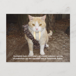 Saberzahnba Bubba Postkarte