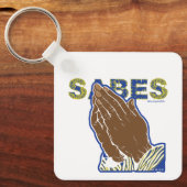 SABES Fan Black History Fan Hands Month Schlüsselanhänger (Vorderseite)