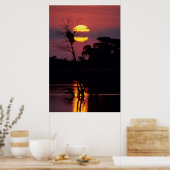 Sabi River at Sunset, Kruger National Park Poster (Küche)