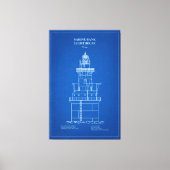 Sabine Bank Lighthouse - Texas - AD Leinwanddruck (Vorderseite)