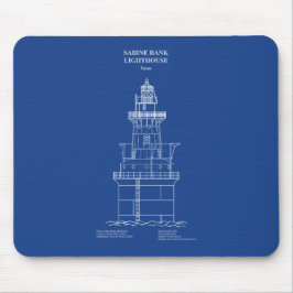 Sabine Bank Lighthouse - Texas - AD Mousepad