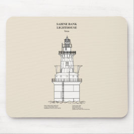 Sabine Bank Lighthouse - Texas - SBD Mousepad