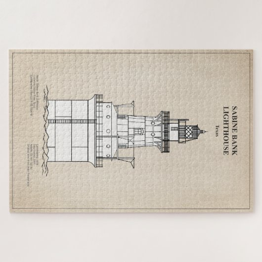 Sabine Bank Lighthouse - Texas - SBD Puzzle (Horizontal)