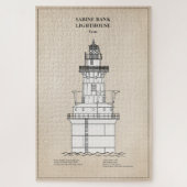 Sabine Bank Lighthouse - Texas - SBD Puzzle (Vertikal)