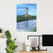 Sabine Pass Lighthouse, Louisiana Poster (Heimbüro)
